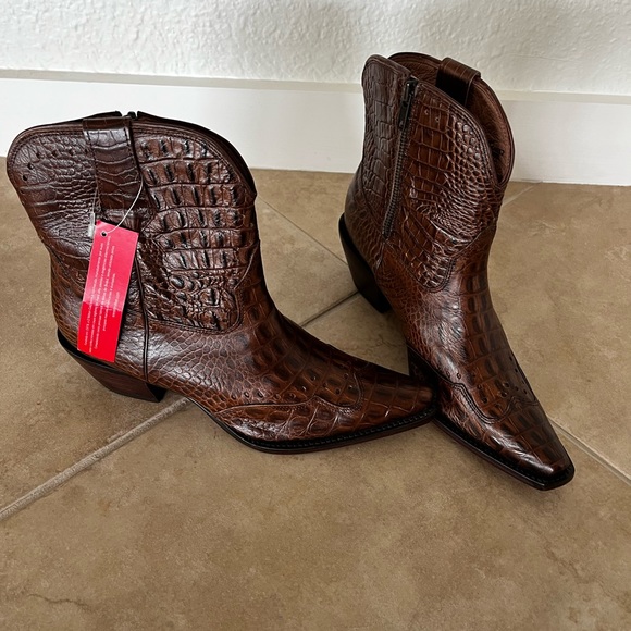 New Sexy Cowboy boots snakeskin made in brazil size 6 - Picture 2 of 6